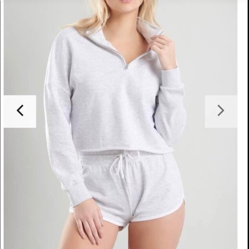 2/$30 Half-Zip Comfy Crop Sweater